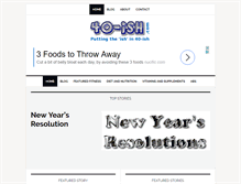 Tablet Screenshot of 40-ish.com
